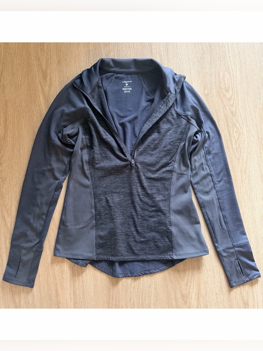 Layer 8 Gray Athletic Quarter-Zip Fleece in size
Small